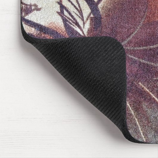 Abstrakt-braune Blumenmuster 1 Mousepad (Ecke)