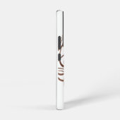 Abstrakt-braune Linie Art Samsung Galaxy Hülle (Rechte Seite)