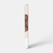 Abstrakt-braune Linie Art Samsung Galaxy Hülle (Linke Seite)