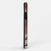 Abstrakt-braunes Blumendesign 2 Case-Mate iPhone Hülle (Hinten/Rechts)