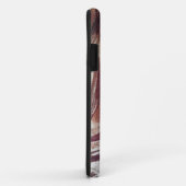 Abstrakt-braunes Blumendesign 2 Case-Mate iPhone Hülle (Hinten/Rechts)