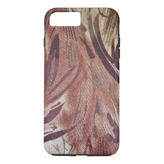 Abstrakt-braunes Blumendesign 2 Case-Mate iPhone Hülle (Rückseite)
