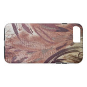 Abstrakt-braunes Blumendesign 2 Case-Mate iPhone Hülle (Rückseite (Horizontal))