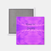 Abstrakt Bright Lilac Clouds Foto Magnet (Vorderseite/Rückseite)