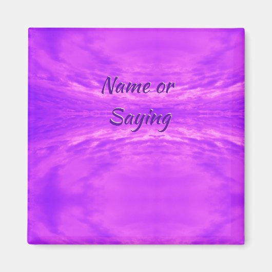 Abstrakt Bright Lilac Clouds Foto Magnet (Vorne)