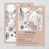 Abstrakt Brown Boho Minimalistische Ästhetik (Vorne/Hinten)