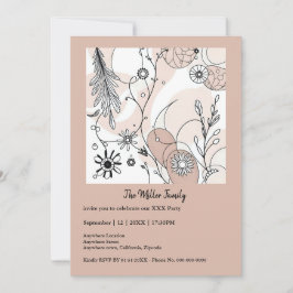 Abstrakt Brown Boho Minimalistische Ästhetik