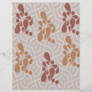 Abstrakt Brown Scrapbook Paper