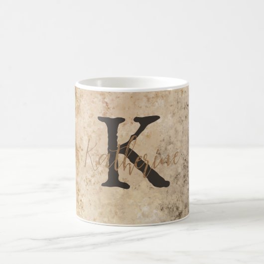 Abstrakt Brown Tone Kaffeetasse (Mittel)