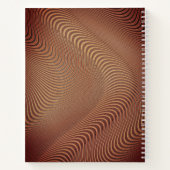 Abstrakt-Brown-Wave-Notebook Notizblock (Rückseite)