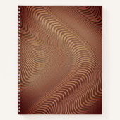 Abstrakt-Brown-Wave-Notebook Notizblock (Vorderseite)