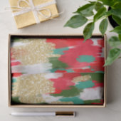 Abstrakt Brush Strokes Gold Glitzer Weihnachten Seidenpapier (Geschenk)