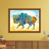 Abstrakt Buffalo Leinwanddruck (Insitu (Wohnzimmer))