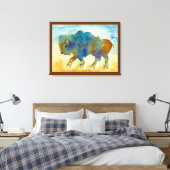Abstrakt Buffalo Leinwanddruck (Insitu (Schlafzimmer))