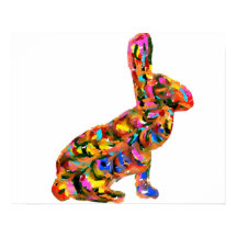 Abstrakt Bunny Poster