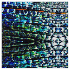 Abstrakt Burnt Bark Fabric Stoff