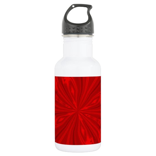 Abstrakt Butterfly Red Edelstahlflasche (Vorderseite)