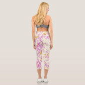 Abstrakt Capri Leggings (Rückseite)
