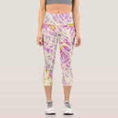Abstrakt Capri Leggings (Vorderseite)