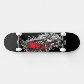 Abstrakt Car Red Skateboard (Horizontal)