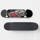 Abstrakt Car Red Skateboard (Horizontal)