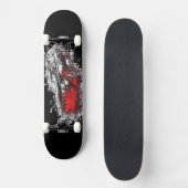Abstrakt Car Red Skateboard (Vorderseite)