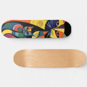 Abstrakt Cat Kitten Skateboard (Horizontal)