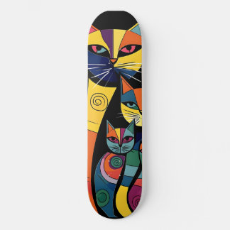 Abstrakt Cat Kitten Skateboard