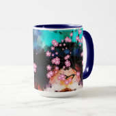 Abstrakt Cherry Blossom Tasse (VorderseiteRechts)
