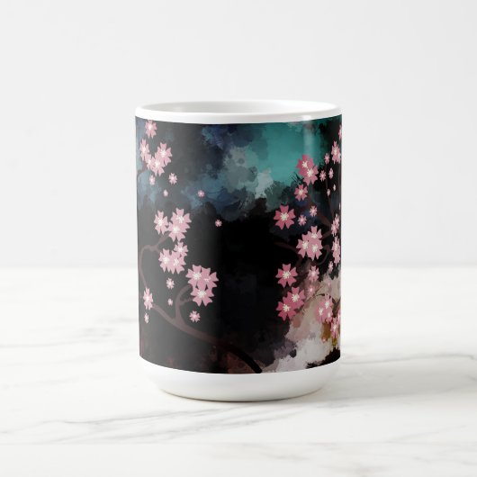 Abstrakt Cherry Blossom Tasse (Zentrum)