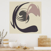 Abstrakt Chic: Kaffeetraum Poster (Küche)