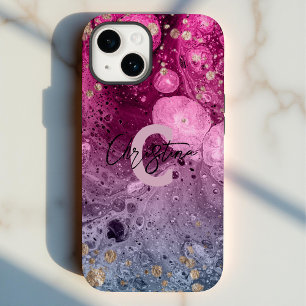 Abstrakt Chic Luxury Glam Marmor Pour Pour Paint Case-Mate iPhone 14 Hülle