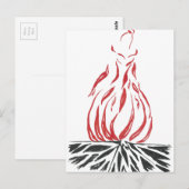 Abstrakt Cinderella Phoenix Postkarte (Vorne/Hinten)