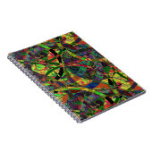 Abstrakt Circle Pattern Spiral Foto Notebook Notizblock (Rechte Seite)