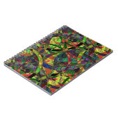 Abstrakt Circle Pattern Spiral Foto Notebook Notizblock (Linke Seite)