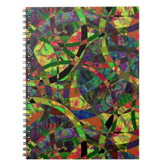 Abstrakt Circle Pattern Spiral Foto Notebook Notizblock (Vorderseite)