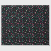 Abstrakt Circles Glitzer Gold Green Pink Weihnacht Geschenkpapier (Flach)