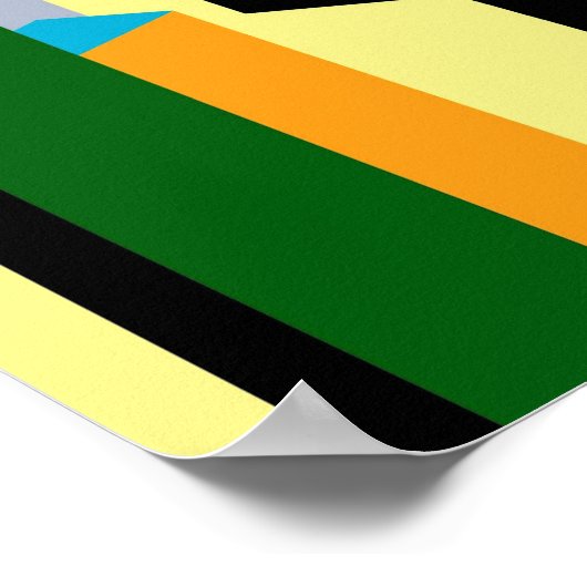 Abstrakt-City-Poster Poster (Ecke)