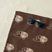 Abstrakt Coffee Man Beach Handtuch (Beispiel)