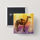 Abstrakt Collage Ozzy die Camel-ID102 Button (Vorne & Hinten)