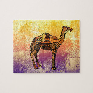 Abstrakt Collage Ozzy die Camel-ID102 Puzzle