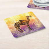 Abstrakt Collage Ozzy die Camel-ID102 Rechteckiger Pappuntersetzer (angewinkelt)