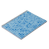 Abstrakt Color Halftone Docht generative Art Backg Notizblock (Linke Seite)