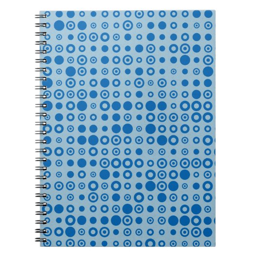 Abstrakt Color Halftone Docht generative Art Backg Notizblock (Vorderseite)