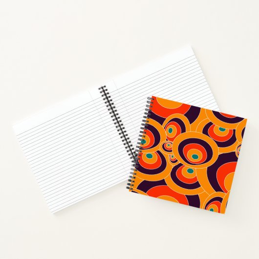 Abstrakt Color Ovals Notebook - Modern geometrisch Notizblock (Innenseite)
