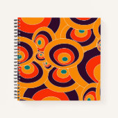 Abstrakt Color Ovals Notebook - Modern geometrisch Notizblock (Vorderseite)