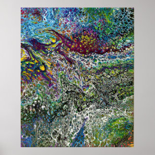 Abstrakt Color Study 53, von Kathleen Kost, 2019 Poster