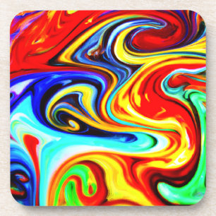 Abstrakt Color Symphonic Design Getränkeuntersetzer