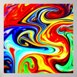 Abstrakt Color Symphonic Design Poster