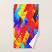 Abstrakt Color Symphony Badhandtuch Set (Handtuch)